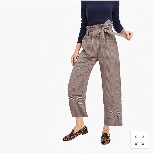 J. Crew Pants - J. Crew Point Sur Paperbag pant in stripe